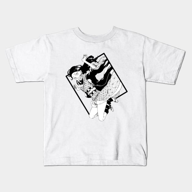 Nezuko Box Kids T-Shirt by airnicco